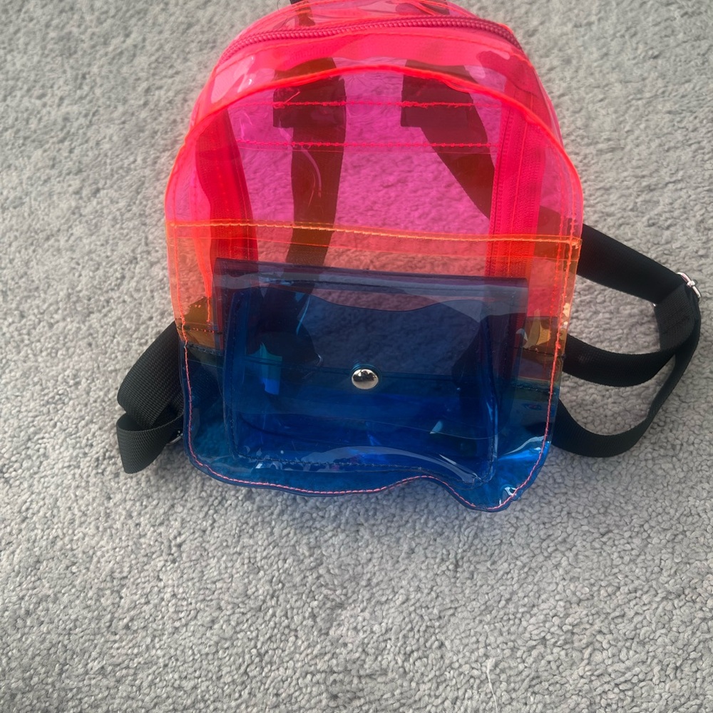 Colorful Transparent Mini Backpack - image 3